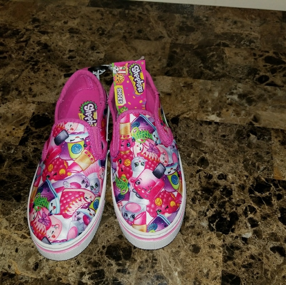 Limited edition shopkins slip on canvas
